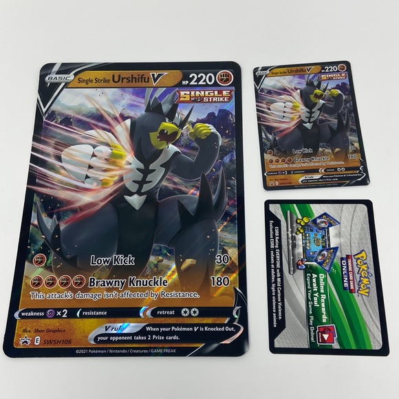 Pokemon Single Strike Urshifu Promo Card from V box - Picture 1 of 1